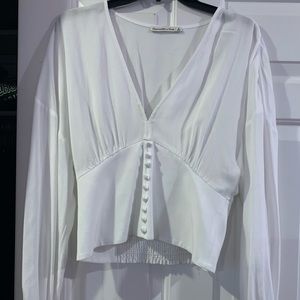 Abercrombie & Fitch White Blouse Size Small